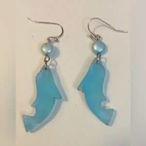 NEW cultured sea glass earrings